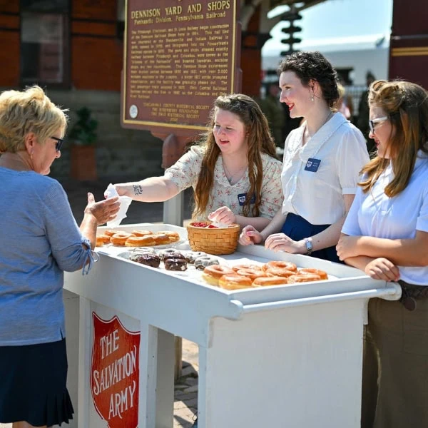 Reenactment of a WWII Salvation Army Canteen